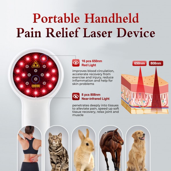 New Portable Handheld Pain Relief Laser Device